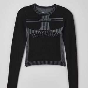 Iets Frans Open Back Seamless Long Sleeve Top